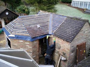 Outdoor extension roof