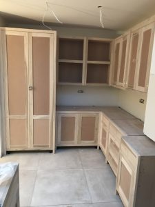 Kitchen cabinets closed